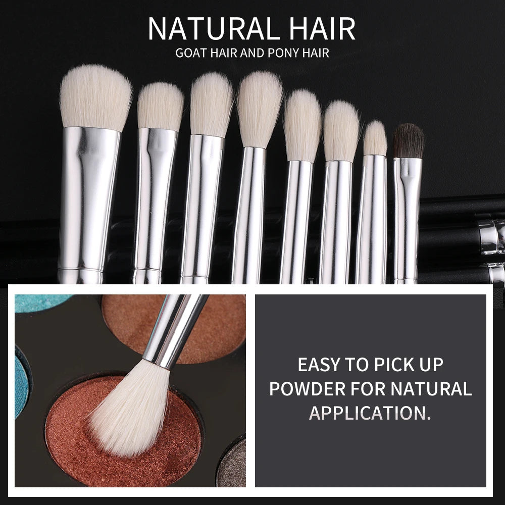 Professional 20-23pcs Natural Goat hair Makeup Brushes Set
