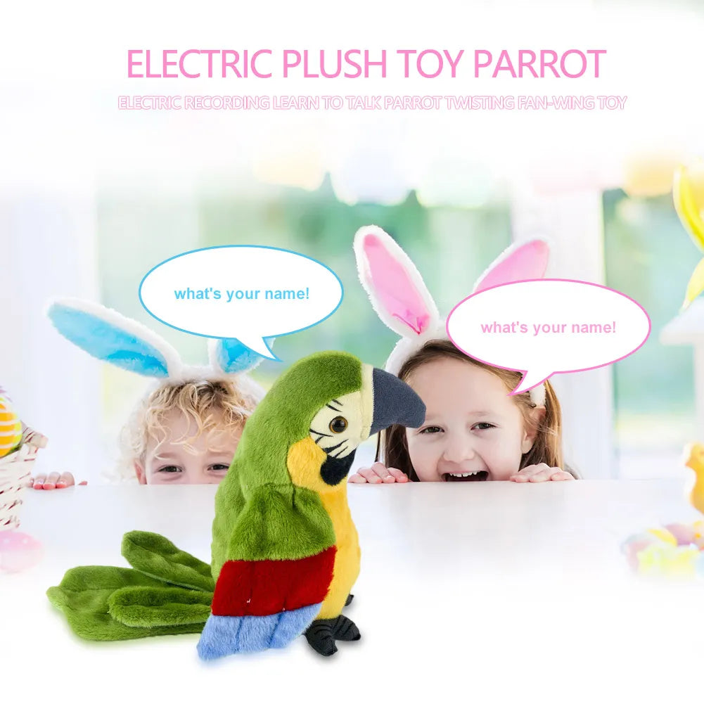 Cute Electronic Talking Parrot Plush Toy