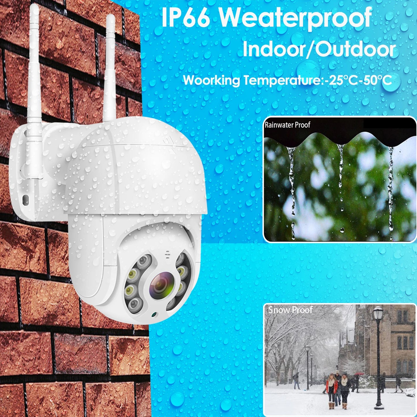 5MP  Wireless IP Outdoor Security Camera