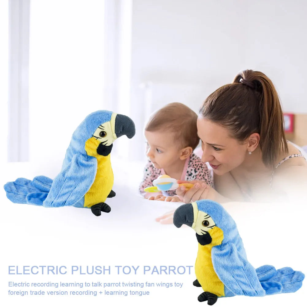 Cute Electronic Talking Parrot Plush Toy