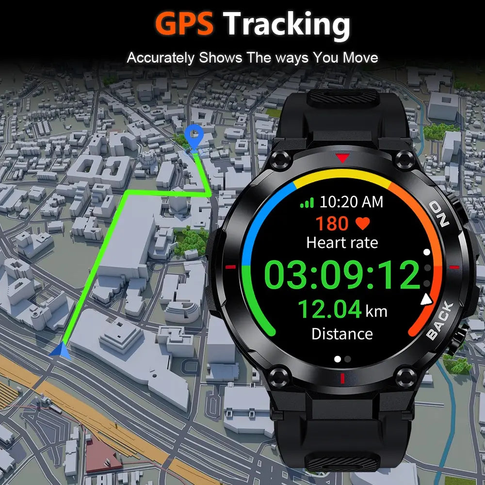 Men's Military GPS Smart Watch