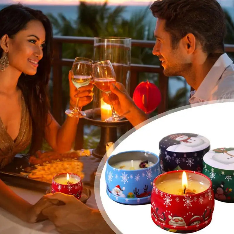 Christmas Scented Candles Gift Set 4 Pieces