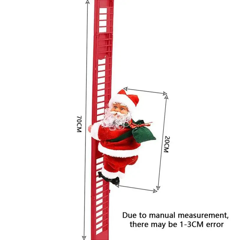 Electric Climbing Ladder Santa Claus Music Christmas Decoration
