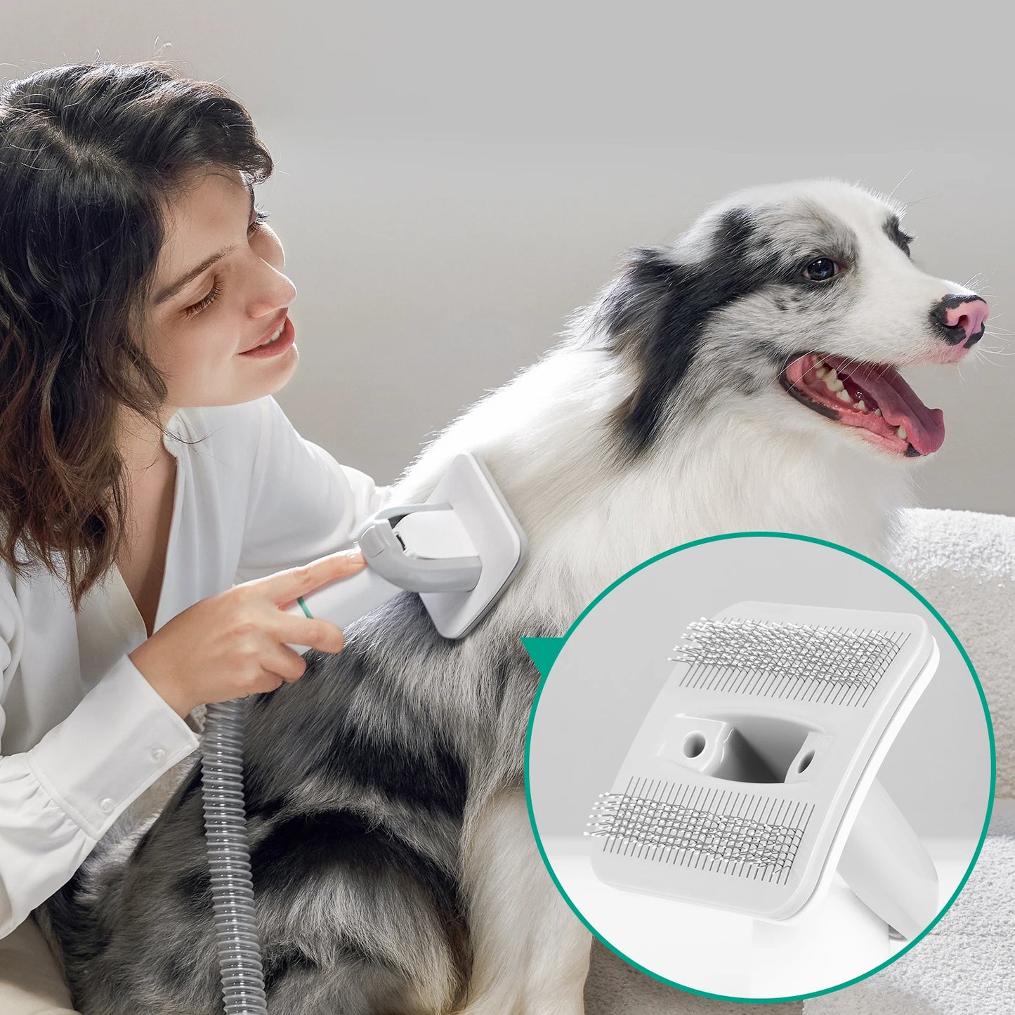 Pet Grooming Vacuum Kit w/Clipper