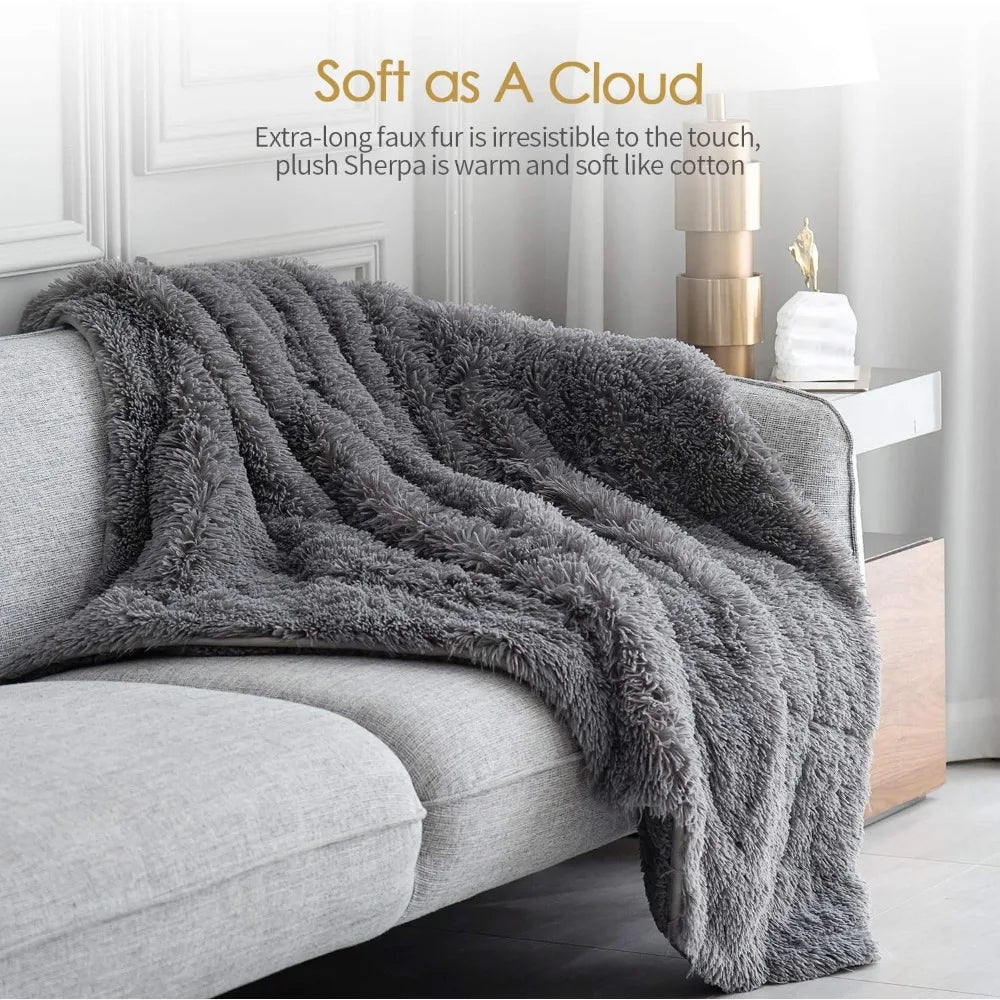 Soft Sherpa Faux Fur Weighted Blanket