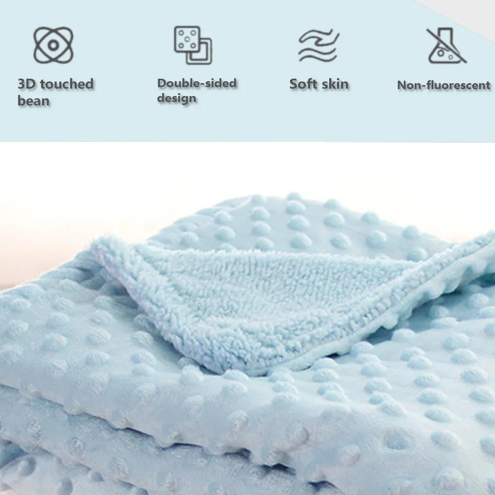Baby Blanket & Swaddling Newborn Thermal Soft Fleece Blanket