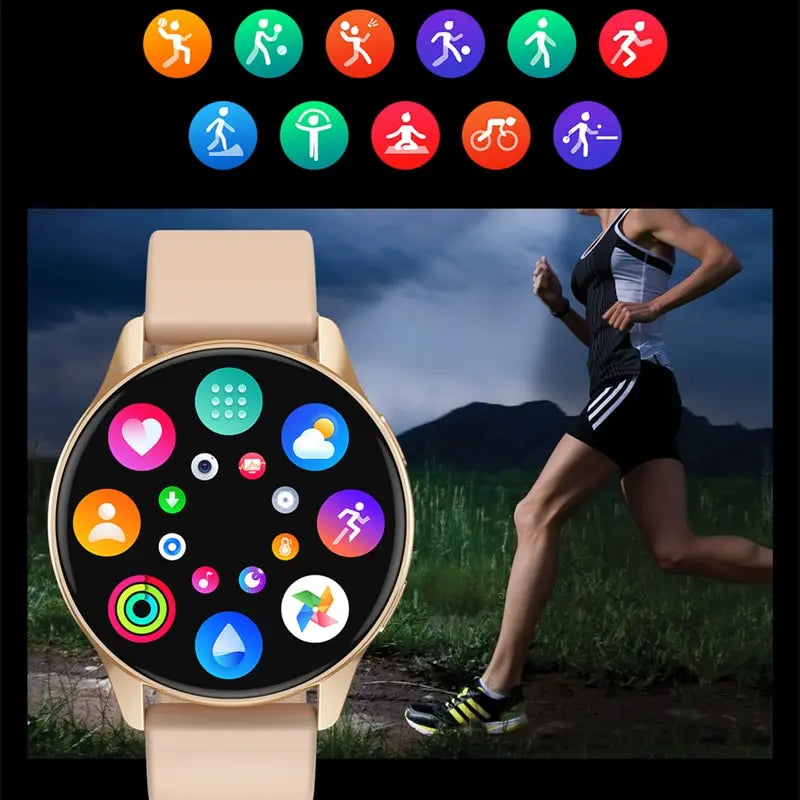 Women's Smartwatch w/Bluetooth Call, Heart Rate & Blood Pressure Monitoring