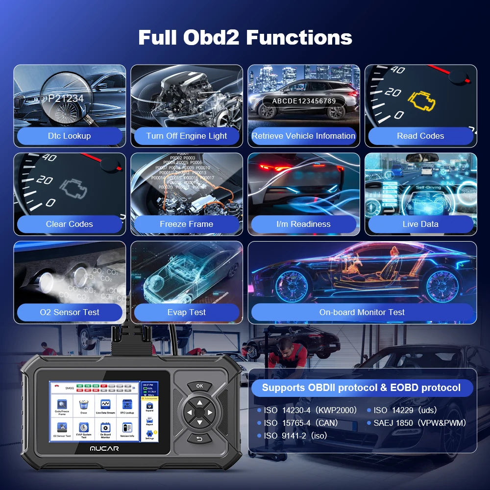 MUCAR CDE900 Pro Obd2 Scanner Car Diagnostic Tools