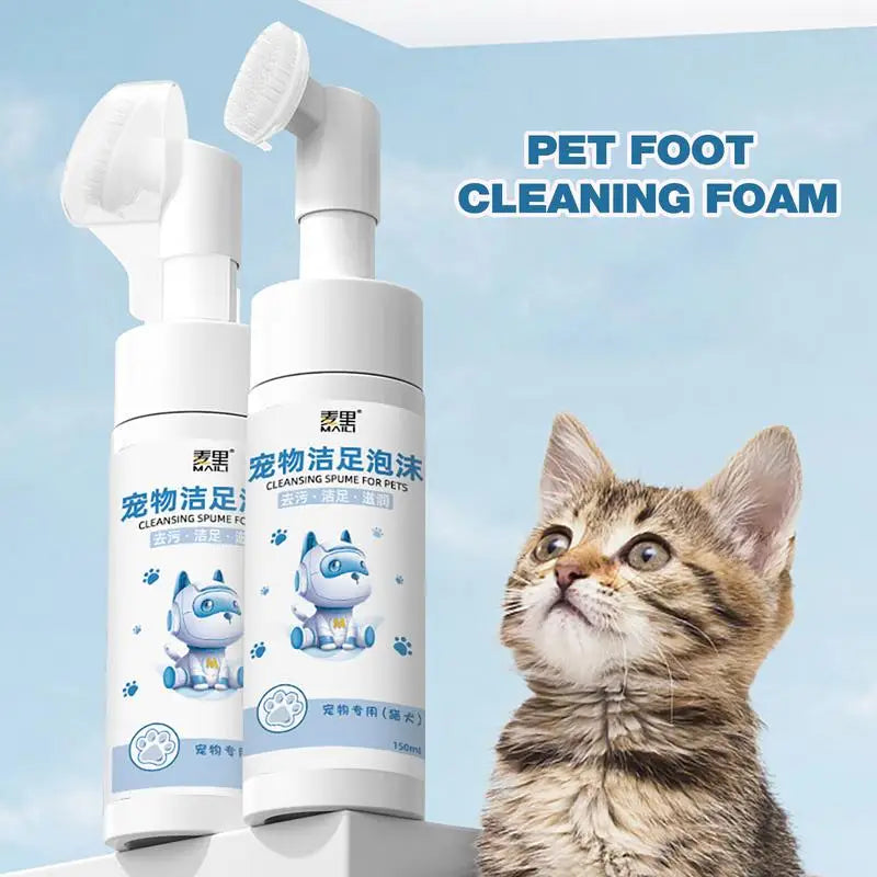 Pet Paw Cleaning Foam Waterless Shampoo