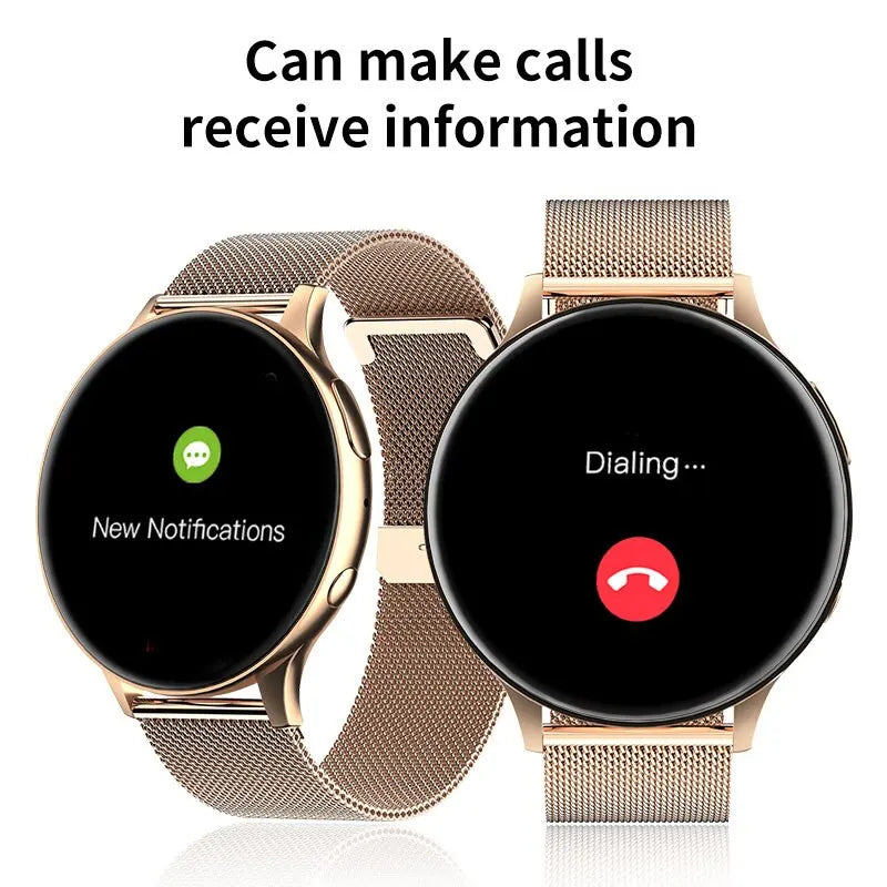 Women's Smartwatch w/Bluetooth Call, Heart Rate & Blood Pressure Monitoring