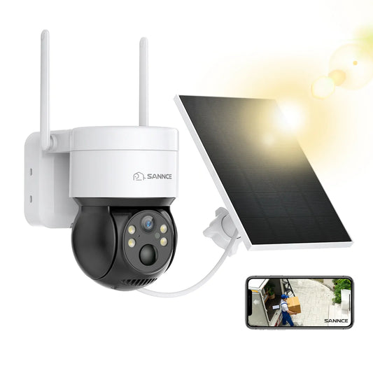 Solar 4MP 2.4G WIFI Video Surveillance Camera w/ Two Way Audio