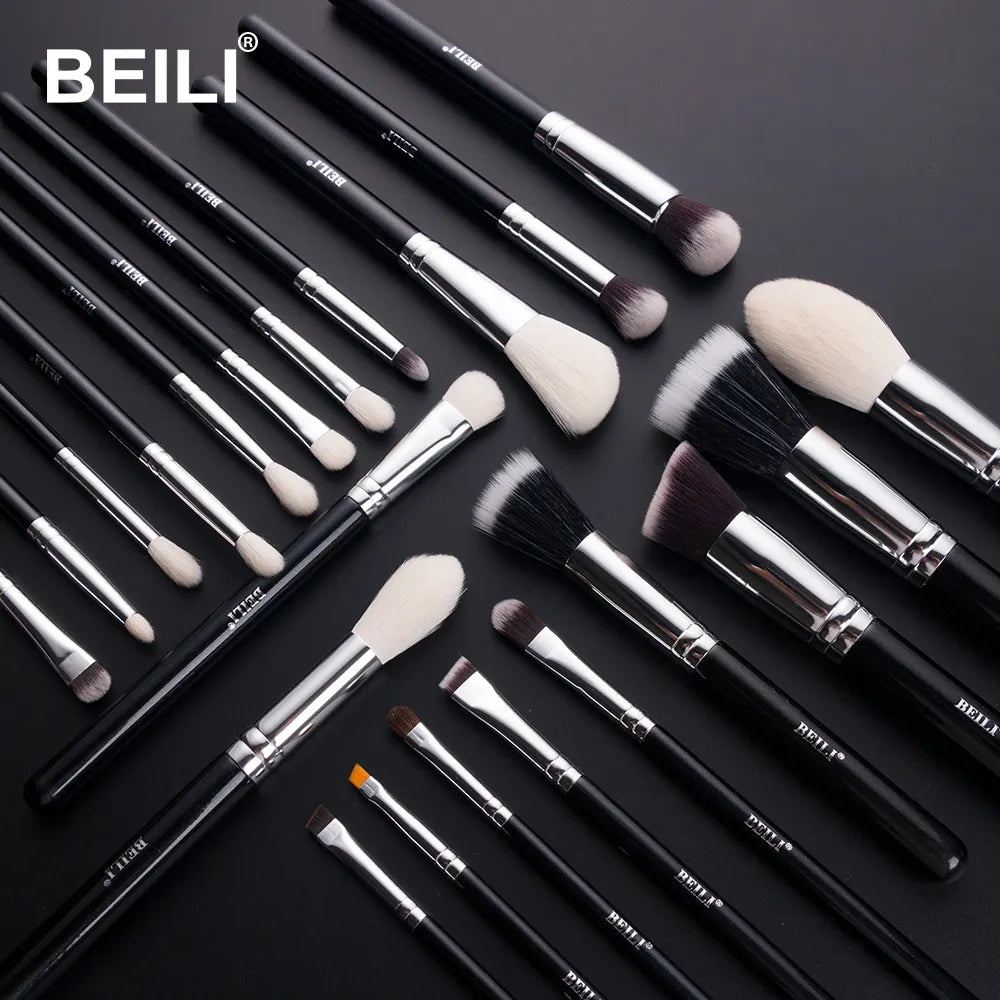 Professional 20-23pcs Natural Goat hair Makeup Brushes Set