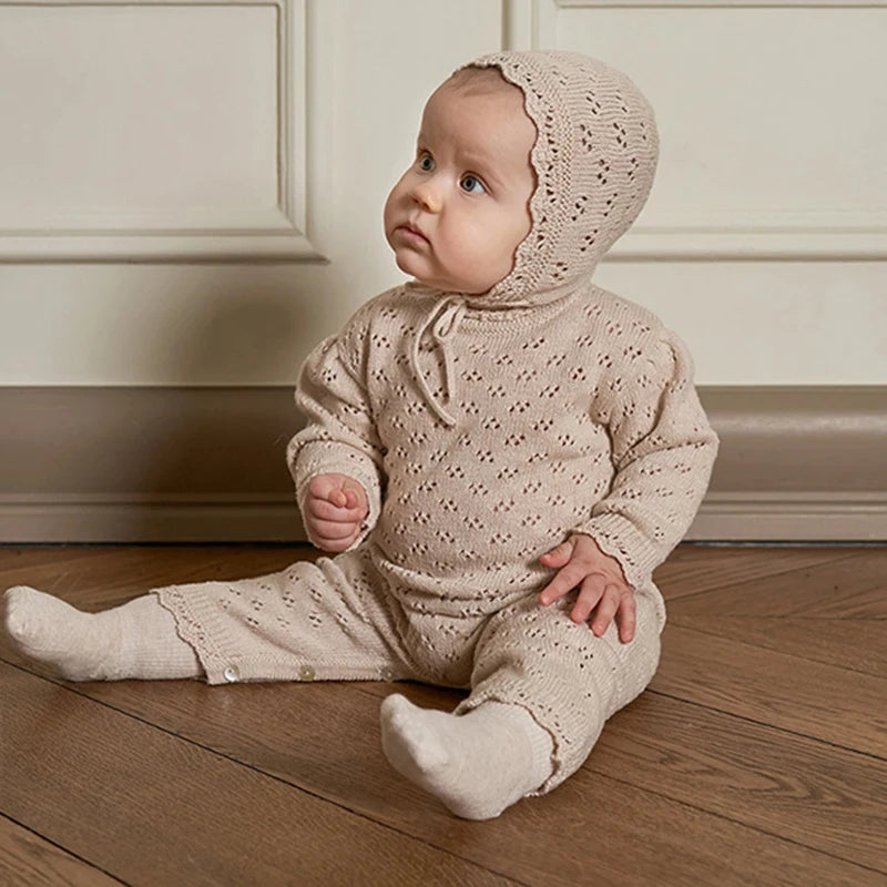 Newborn Baby Girl Knit Bodysuit