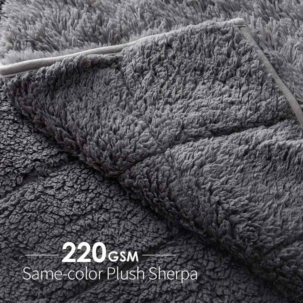 Soft Sherpa Faux Fur Weighted Blanket