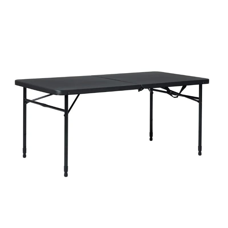 4 Foot Fold-In-Half Adjustable Table