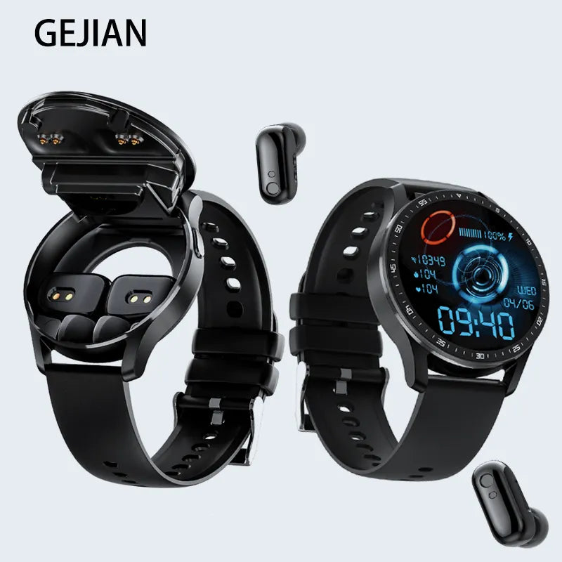 Smart Watch Two In One Wireless Bluetooth Dual Headset