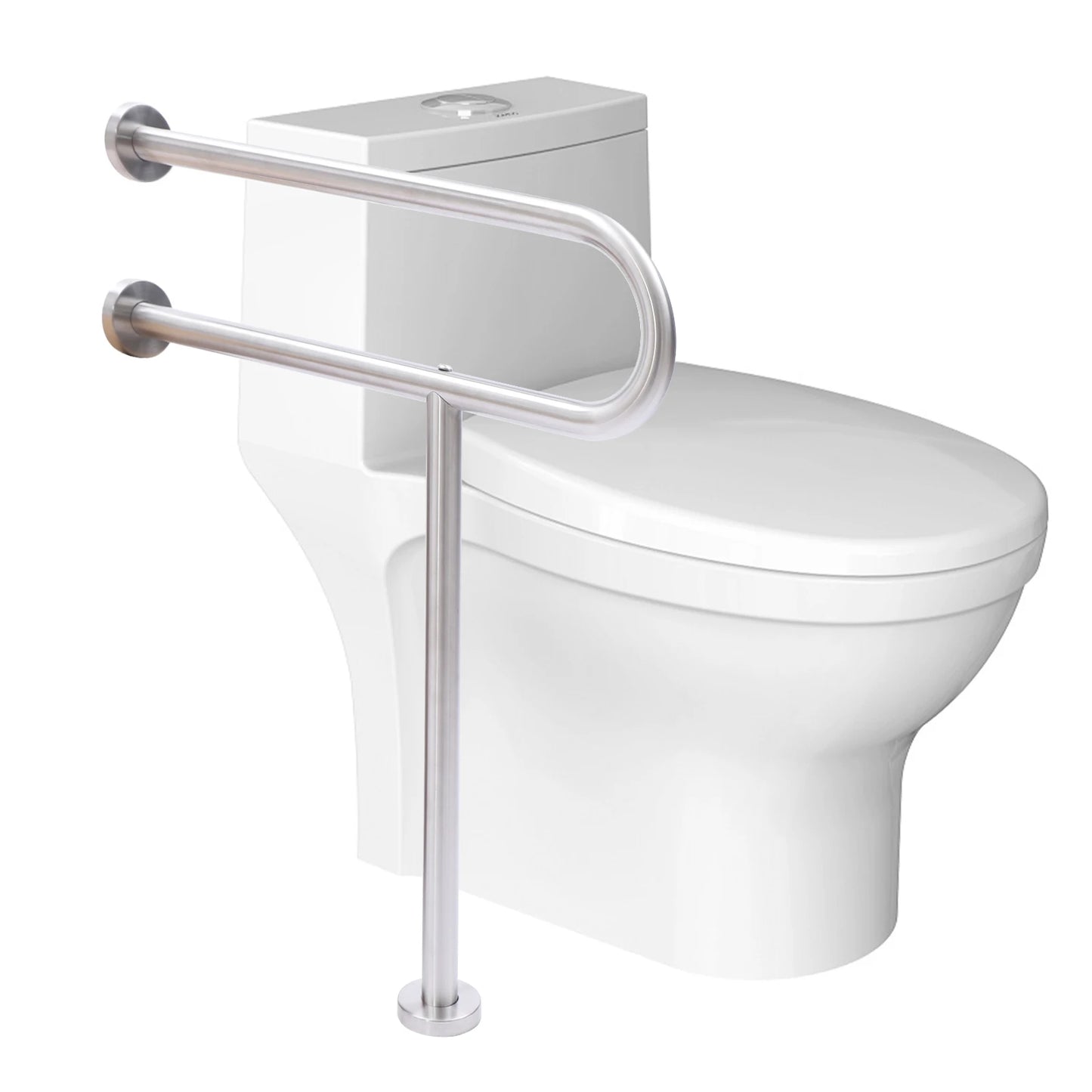 Stainless Steel Handicap Rails, Grab Bars, Toilet Support.