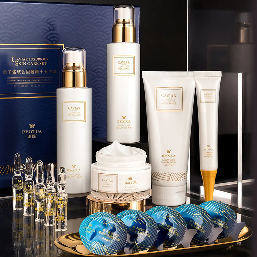 15PCS Caviar Skin Care Set Face