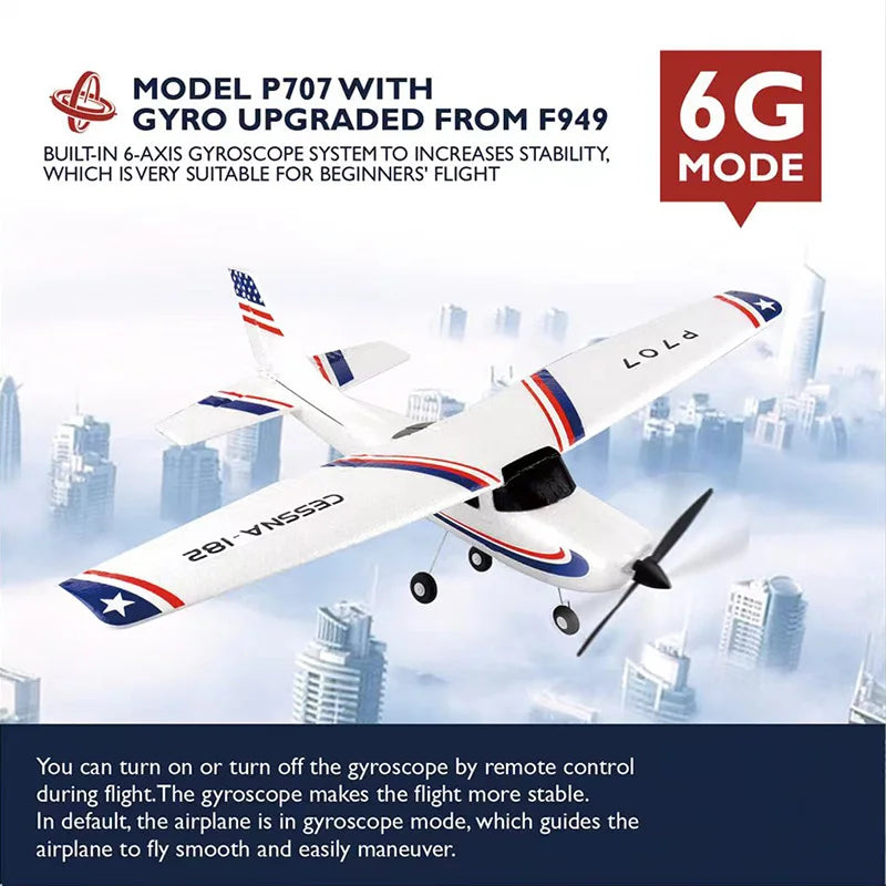 RC Airplane P707G 2.4G 3D/6G With Gyroscope