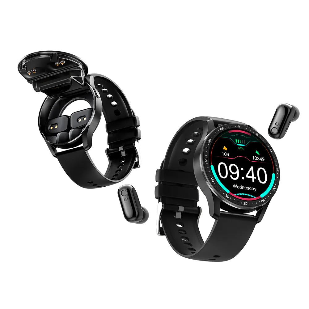 Smart Watch Two In One Wireless Bluetooth Dual Headset