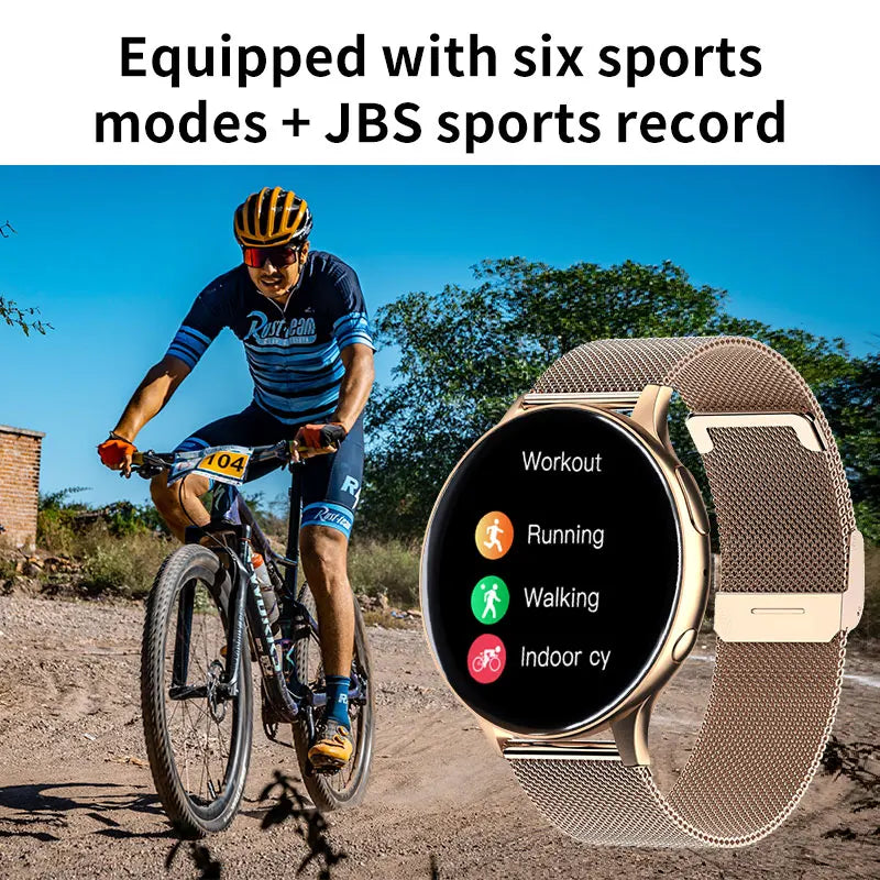 Women's Smartwatch w/Bluetooth Call, Heart Rate & Blood Pressure Monitoring