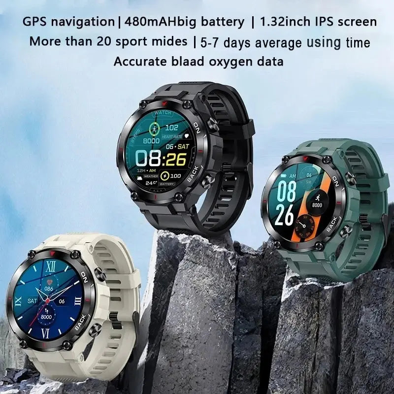 Men's Military GPS Smart Watch