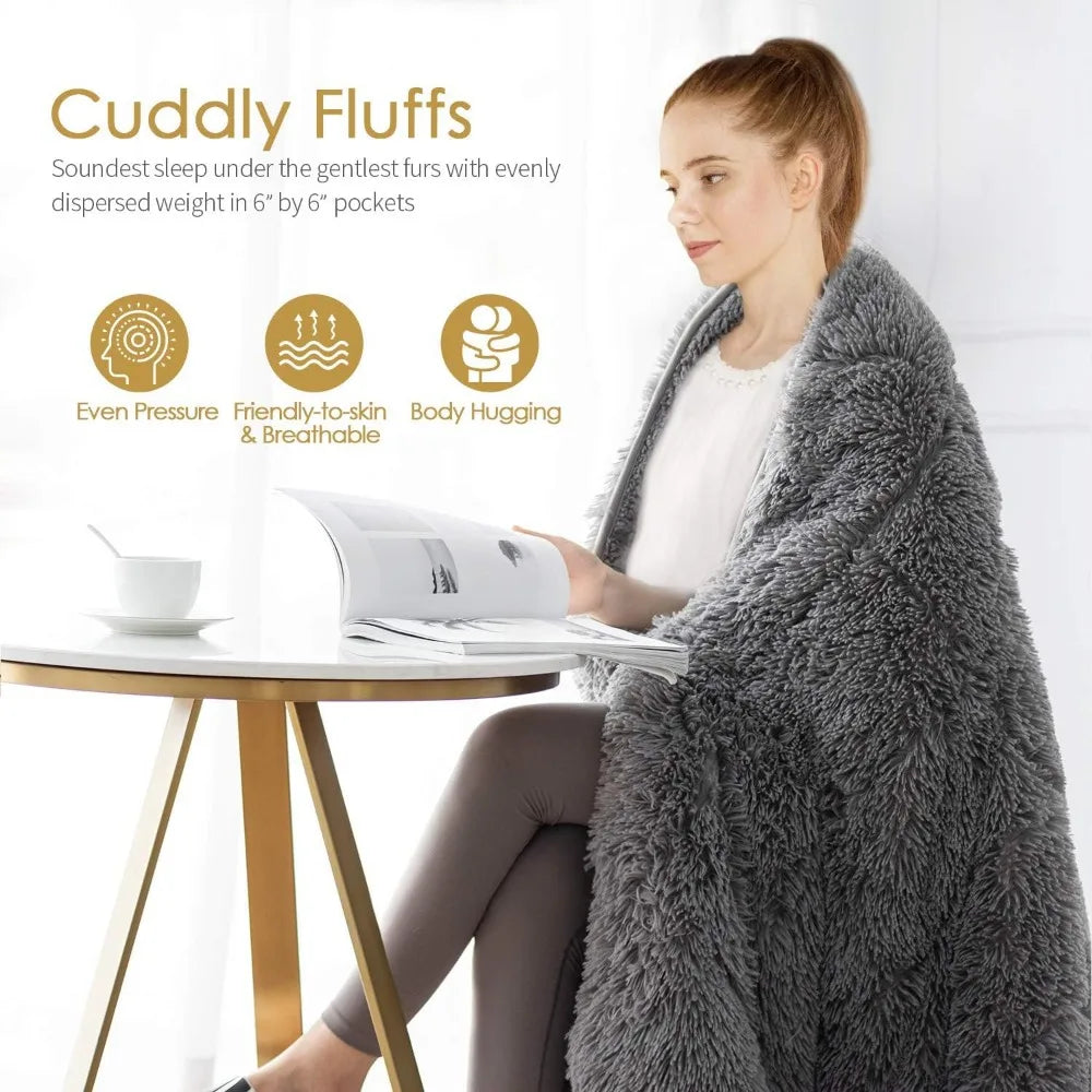 Soft Sherpa Faux Fur Weighted Blanket