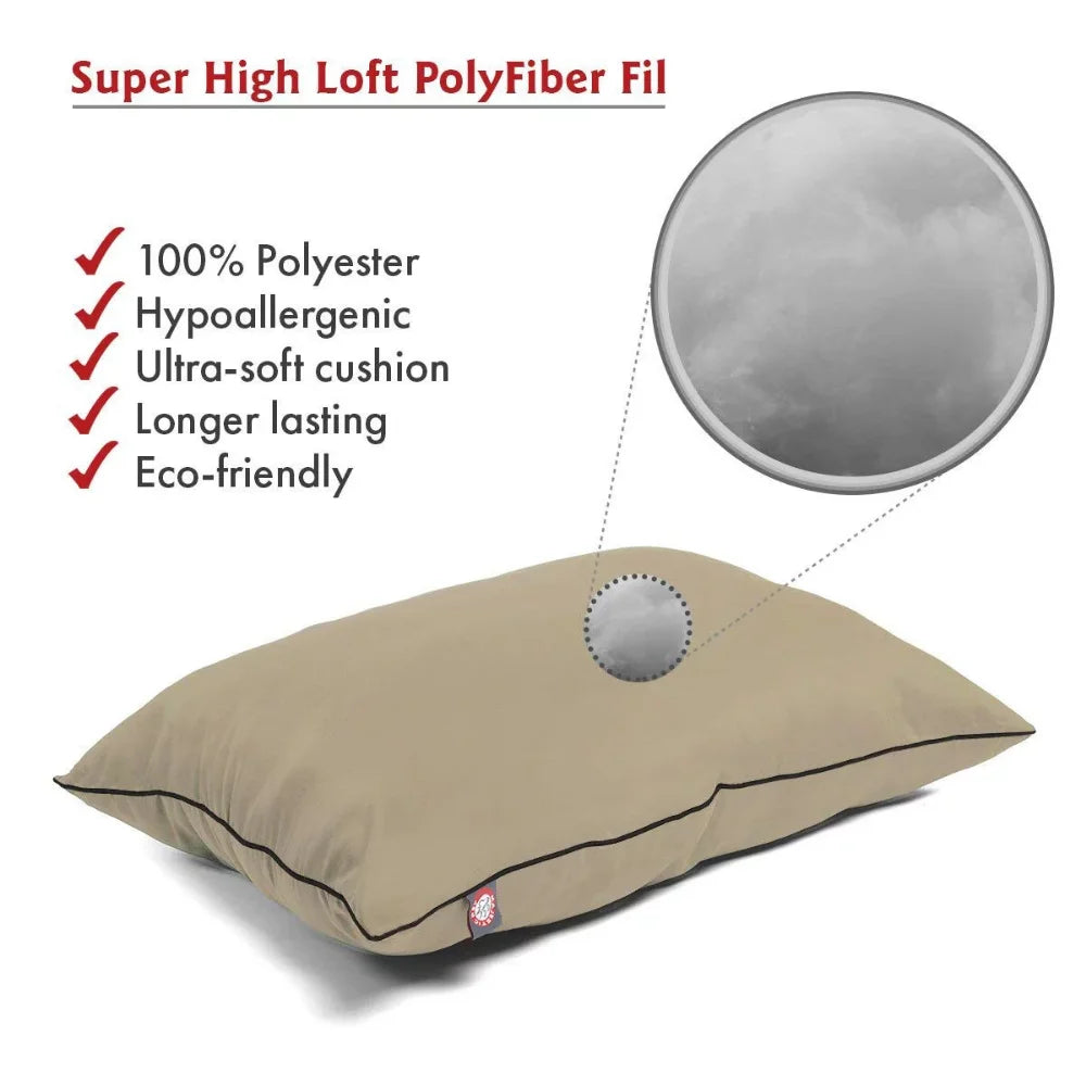 Pet Bed, Large, Khaki,  Machine Washable