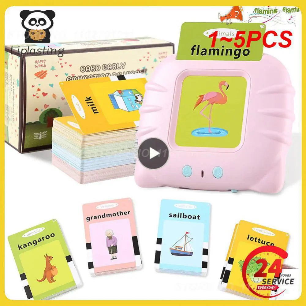 Educational Learning Talking Flash Cards Kindergarten1~5PCS